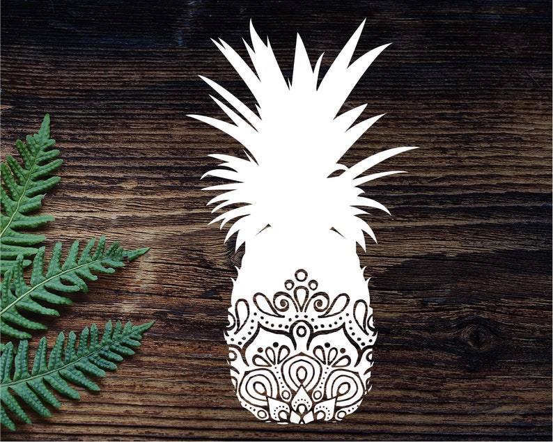 Download Pineapple SVG Tropical Mandala svg Pineapple for Cricut | Etsy