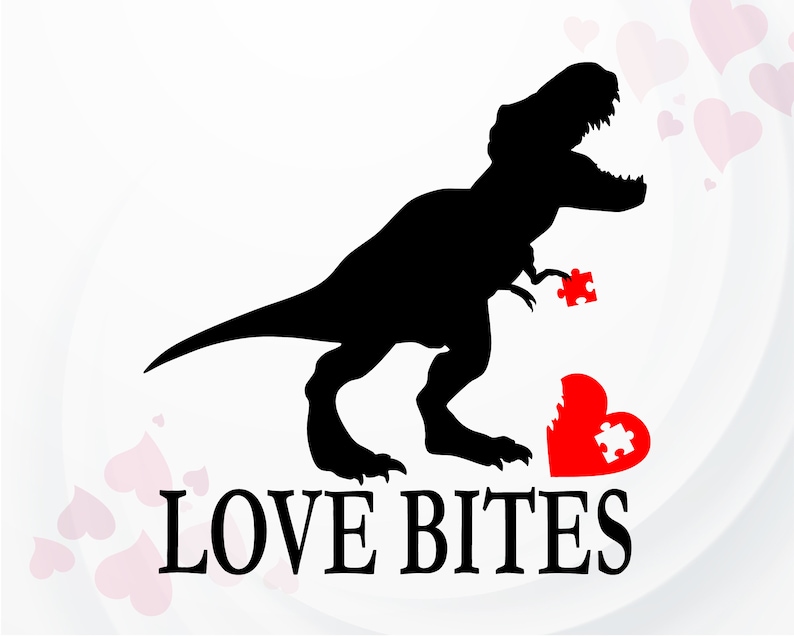 Download Love Bites SVG Valentine SVG Dinosaur SVG for Cricut | Etsy