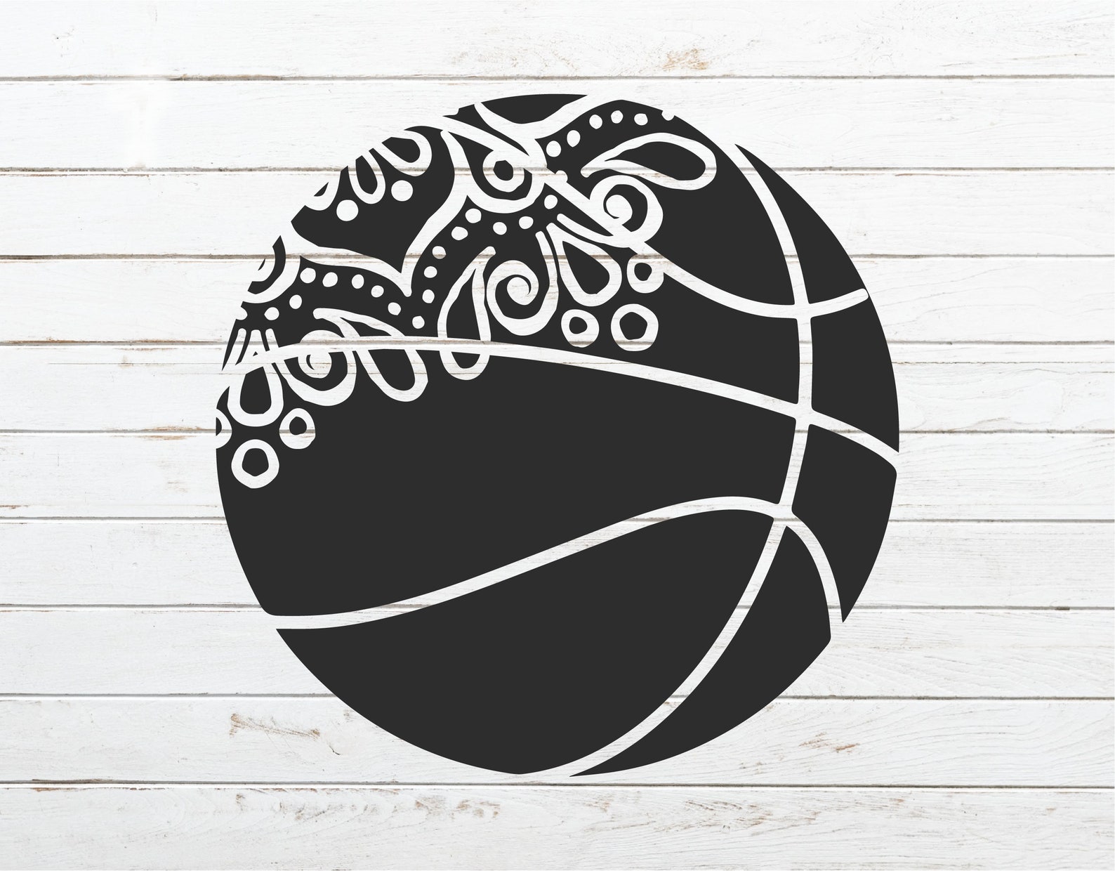 Basketball SVG Mandala svg Sport svg Basketball Mandala SVG Etsy