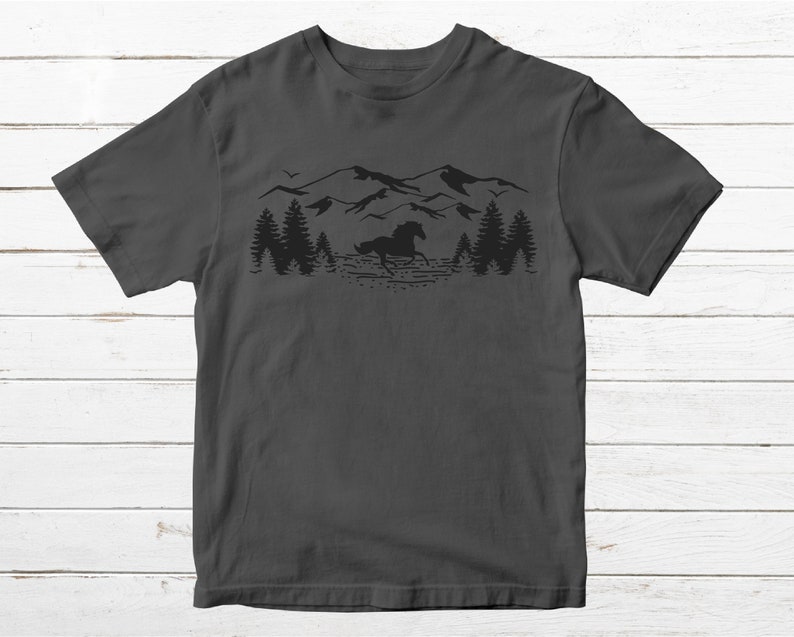 Mountain SVG Horse Svg Lake SVG Flag SVG for Shirt - Etsy