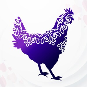 Chicken SVG, Farmhouse SVG, Chicken Mandala SVG, Farm life svg, Chicken Silhouette, Farm svg Mandala, Farm animal for Cricut Silhouette