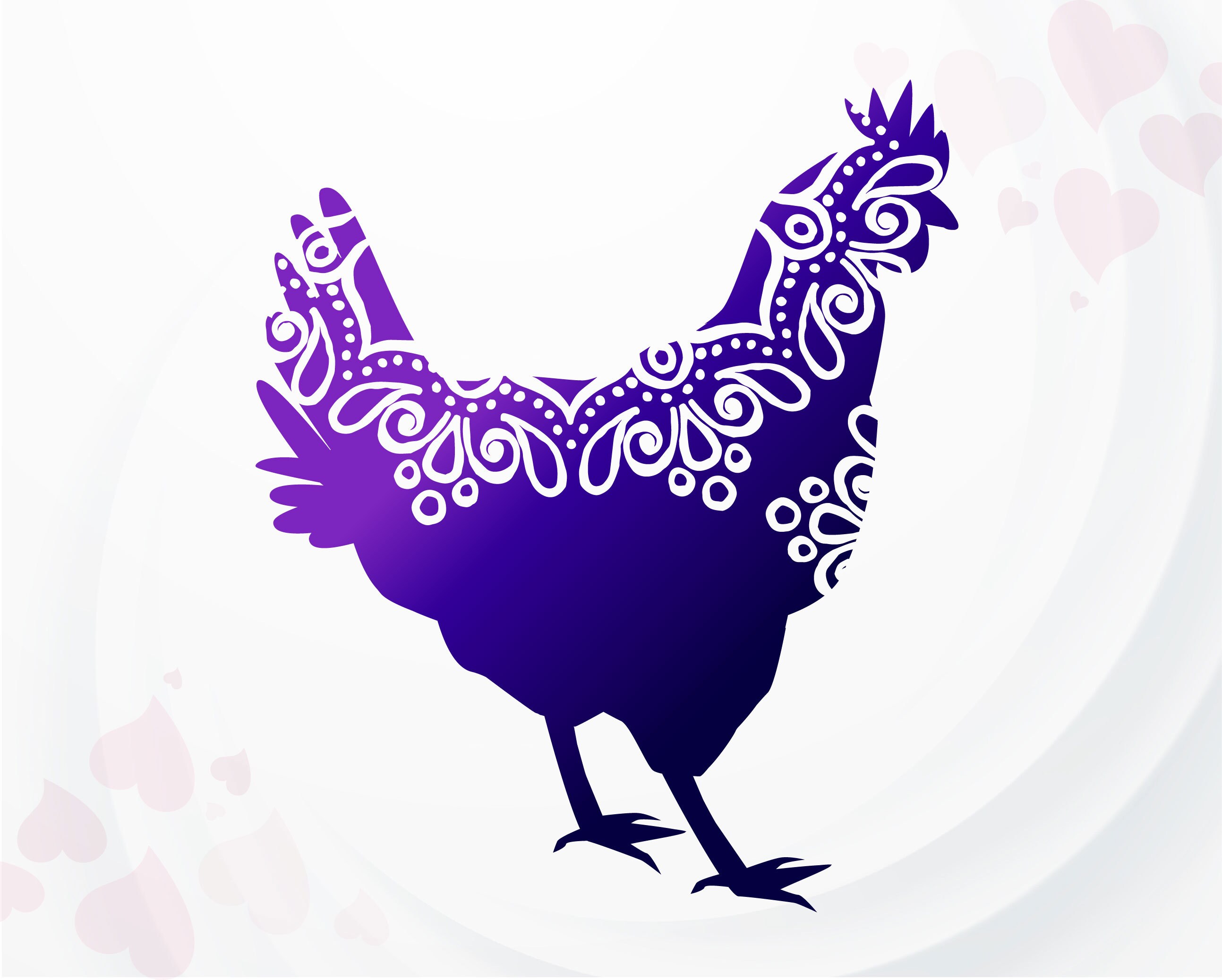Chicken SVG Farmhouse SVG Chicken Mandala SVG Farm Life - Etsy