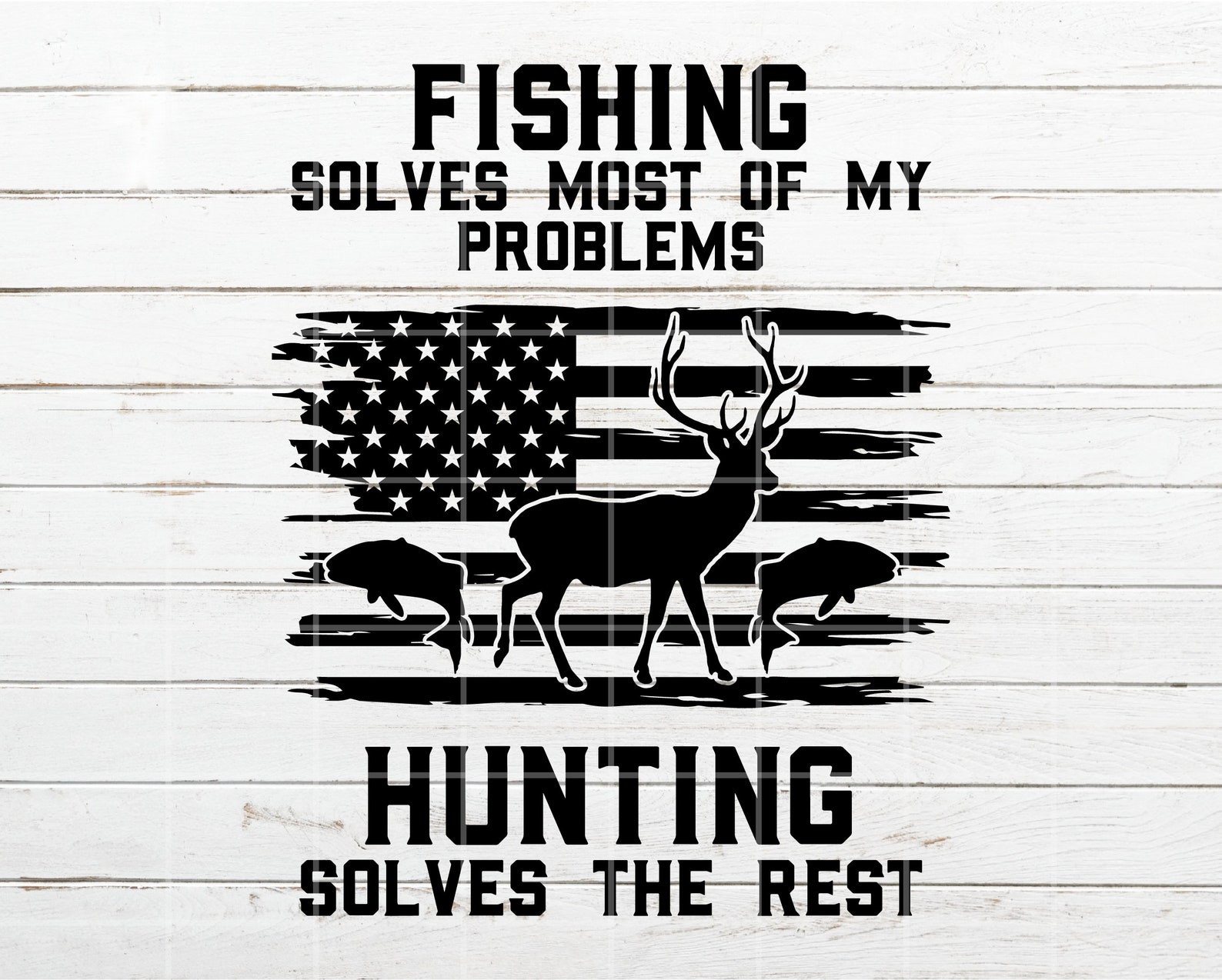 Deer Hunt Flag SVG Hunting SVG Fishing Svg USA Flag Svg  Etsy
