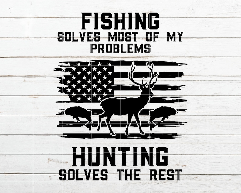 Download Deer hunt flag SVG Hunting SVG Fishing svg USA Flag svg | Etsy