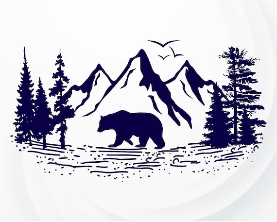 Free Free 298 Mountain Bear Svg SVG PNG EPS DXF File