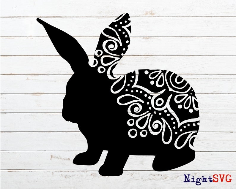 Download Bunny Mandala SVG Bunny svg Easter svg Easter bunny svg | Etsy
