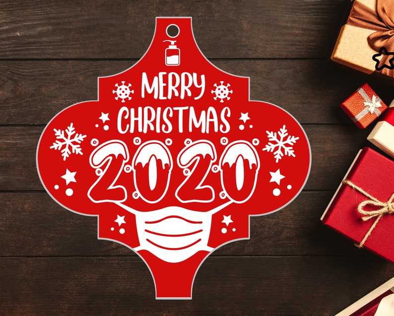 Download Face Mask Christmas Tile Ornament SVG Christmas 2020 SVG ...