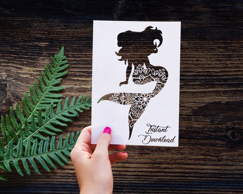 Free Free 264 Mermaid Zentangle Svg SVG PNG EPS DXF File