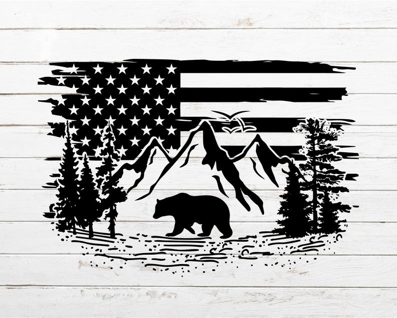 Free Free 56 Silhouette Mountain Scene Nature Svg SVG PNG EPS DXF File