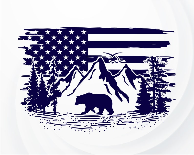 Free Free 329 Silhouette Bear Mountain Svg SVG PNG EPS DXF File