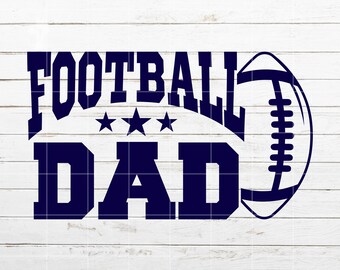 Football Dad SVG, Family Football fan SVG, Sport SVG, Dad svg for Shirt, Player with ball cut file for Cricut Silhouette