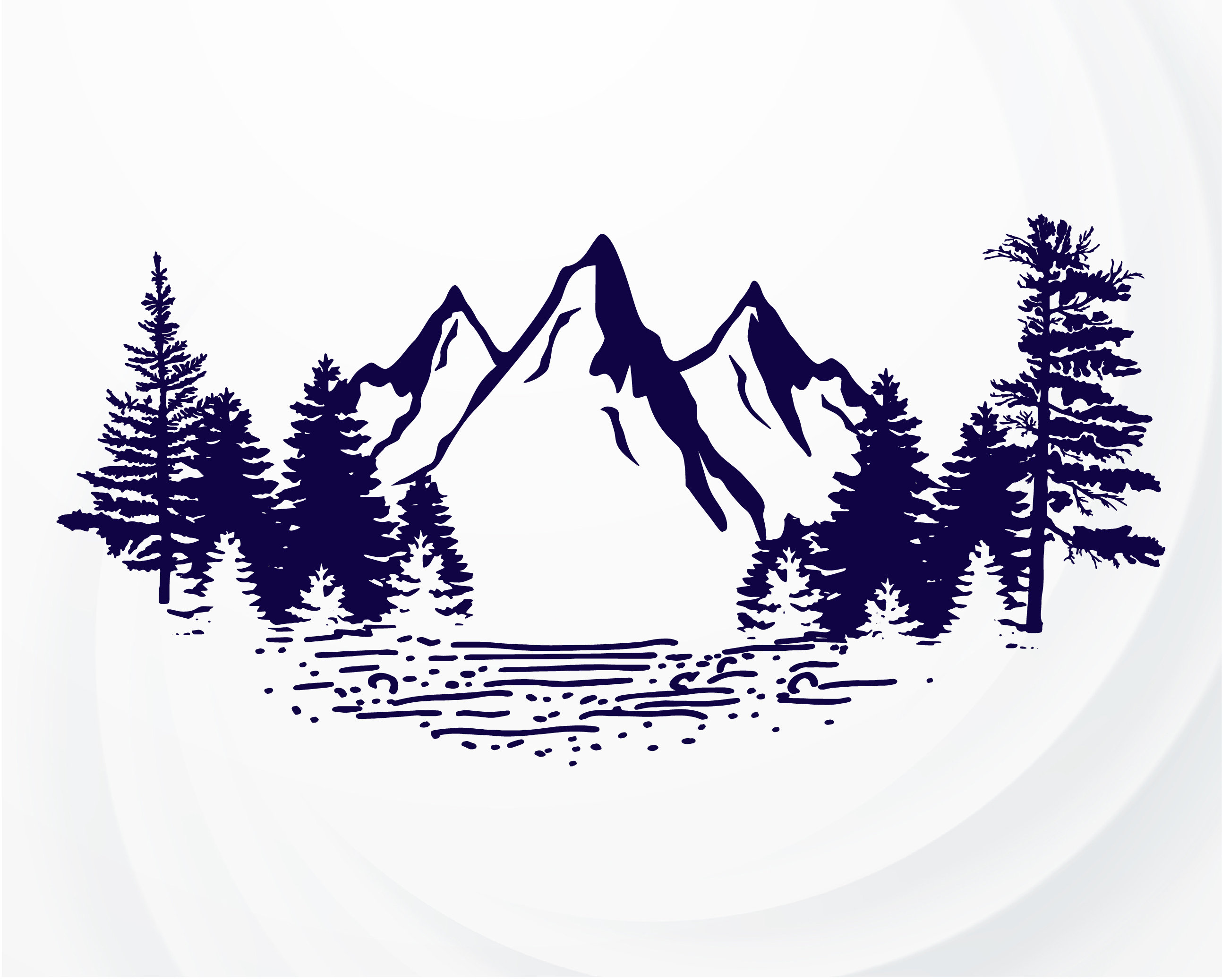 Free Free 142 Mountain Tree Svg SVG PNG EPS DXF File