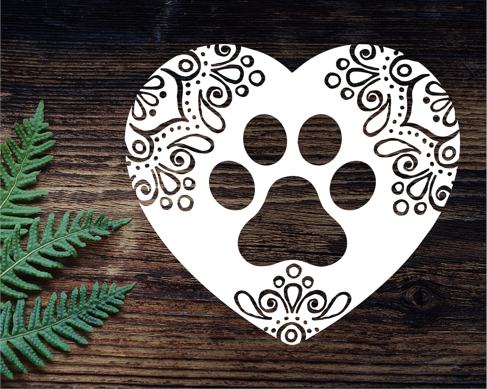 Dog Paw Mandala svg Love paw SVG Paw print Mandala Dog | Etsy