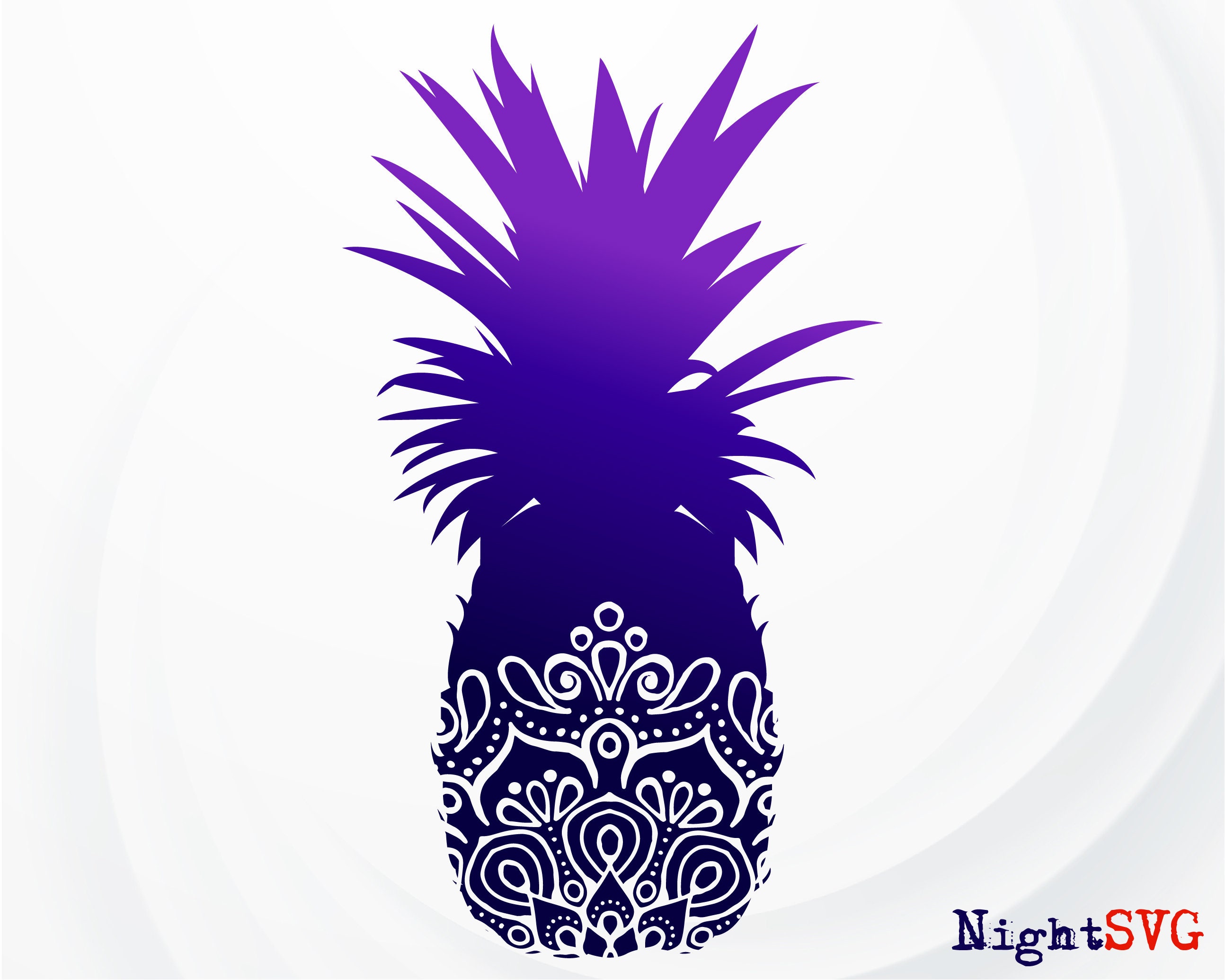 Download Pineapple SVG Tropical Mandala svg Pineapple for Cricut | Etsy
