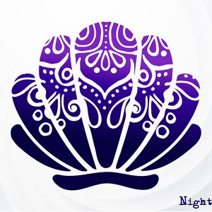 Shell Mandala SVG, Ocean svg, Shell Zentangle svg, Shell Clipart, Sea Shell SVG, Shell Silhouette, Mermaid Bra SVG, Mermaid Shell svg