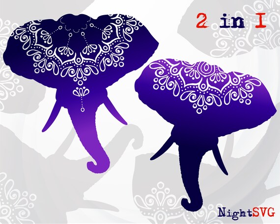 Download Elephant Clipart Elephant Bundle Svg Elephant Mandala Svg Etsy