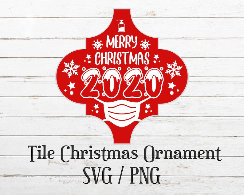 Download Face Mask Christmas Tile Ornament SVG Christmas 2020 SVG ...