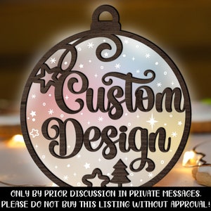 Custom SVG Laser Design, Customized SVG file for Glowforge, Laser Cut Files, Personalize Custom