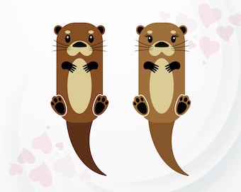 Otter SVG, Funny SVG, Cute Otters SVG for Cricut, Silhouette, Otter svg file for Shirt, Animals svg, Otter kids svg