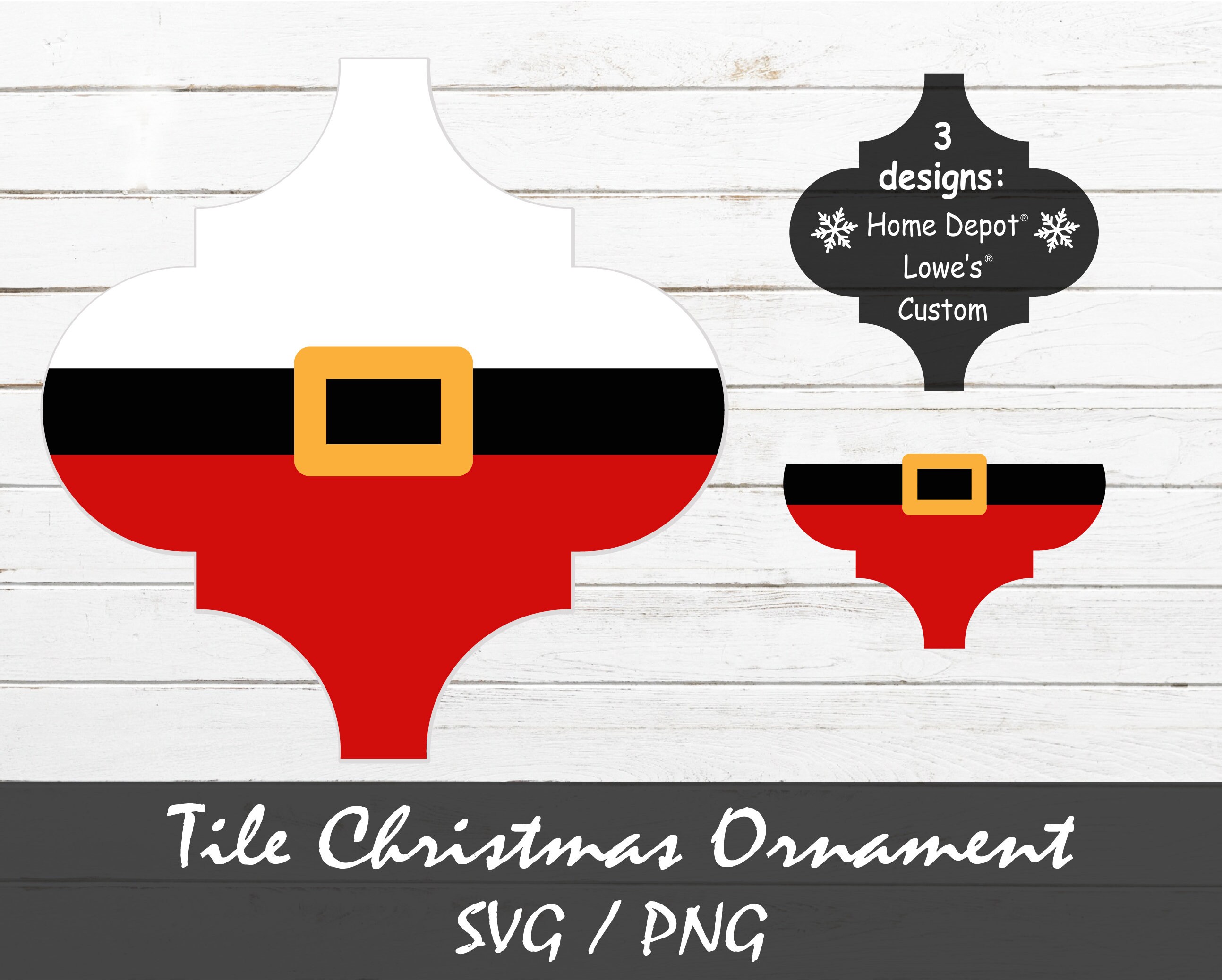 Download Christmas Santa Tile Ornament Svg Santa Svg Funny Christmas Etsy