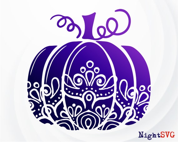 Download Pumpkin Mandala Svg Pumpkin Svg Halloween Svg Floral Etsy
