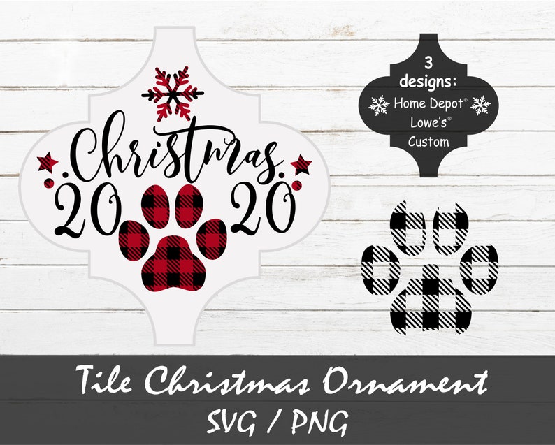 Download Tile Ornament SVG Dog Ornament Christmas SVG First pet | Etsy