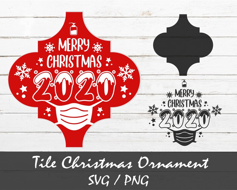 Download Face Mask Christmas Tile Ornament SVG Christmas 2020 SVG ...