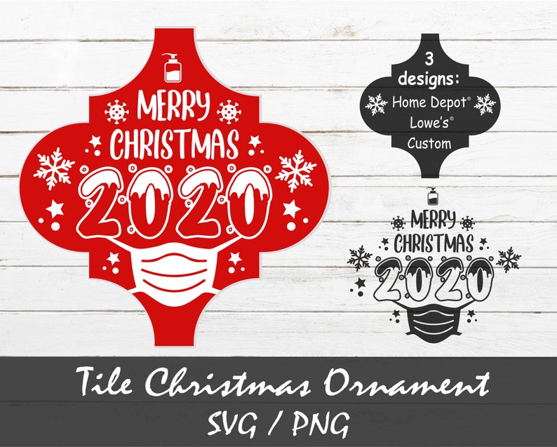 Download Face Mask Christmas Tile Ornament SVG Christmas 2020 SVG ...