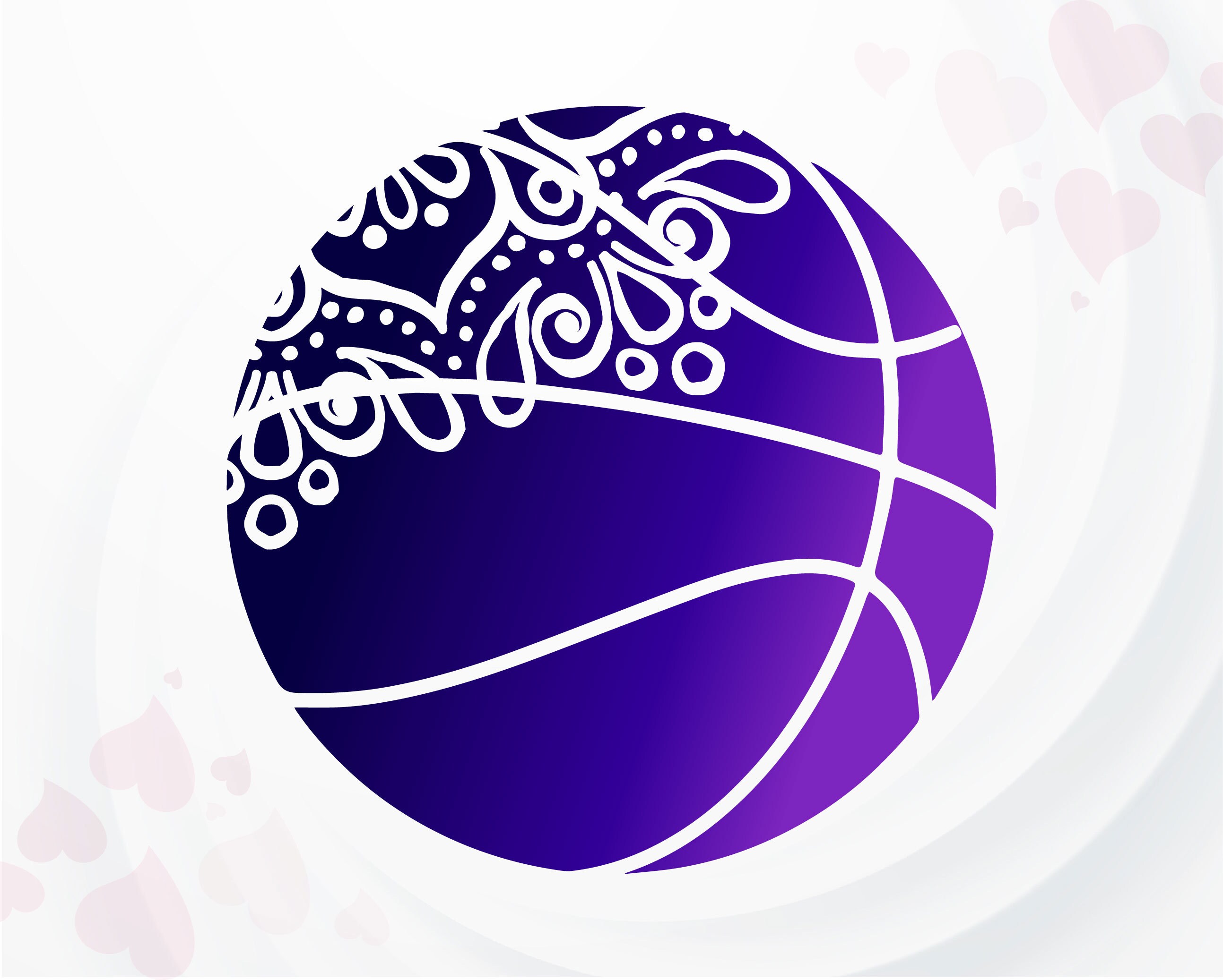 Basketball SVG Mandala svg Sport svg Basketball Mandala SVG Etsy