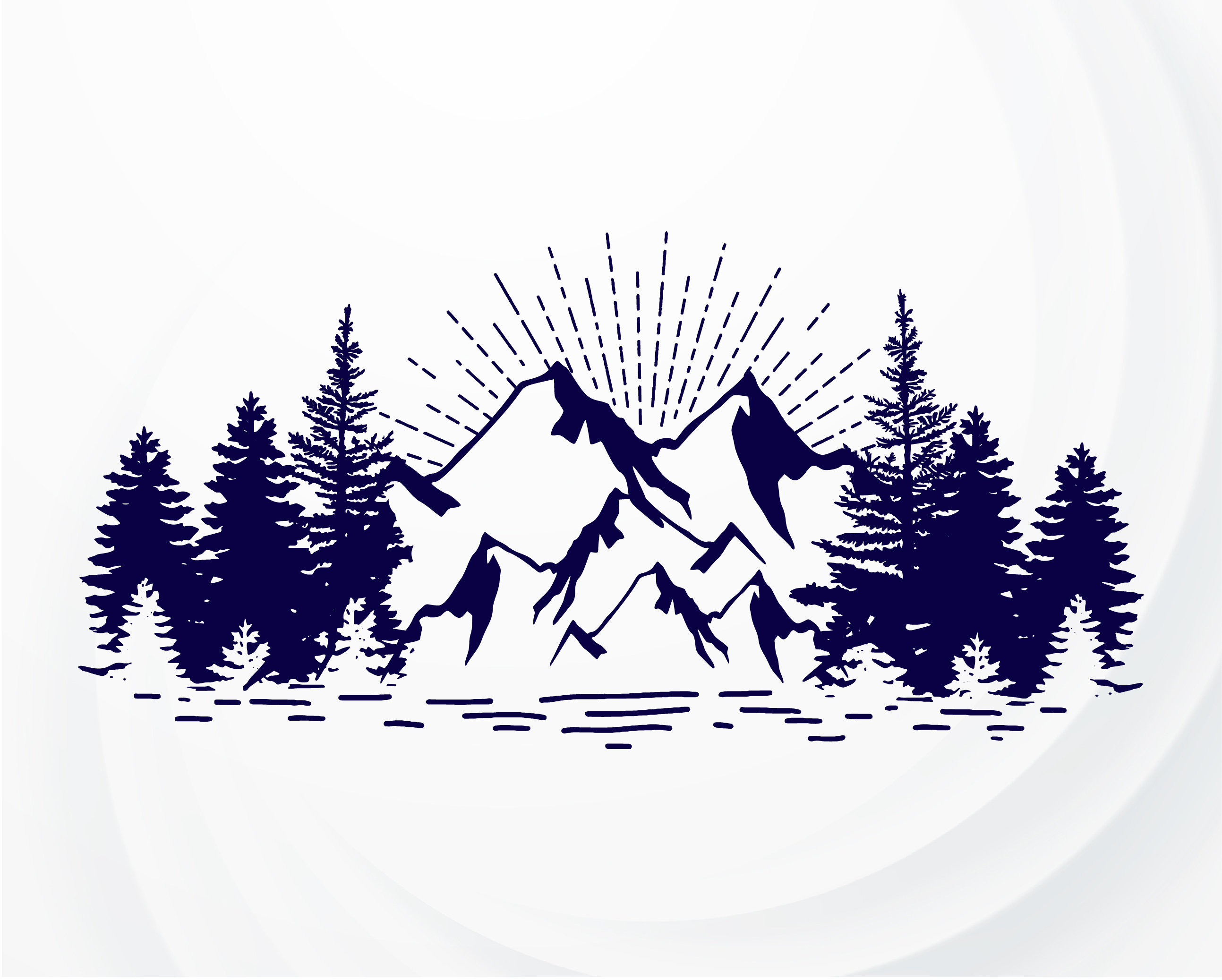 Free Free 80 Silhouette Mountain Scene Svg SVG PNG EPS DXF File