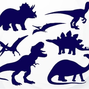 Dinosaur SVG, T-Rex SVG file for Cricut, Dinosaur Silhouette, Dinosaurs Bundle clipart, Stegosaurus svg, Brachiosaurus SVG, Triceratops svg