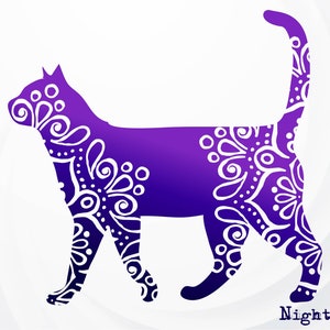 Cat Mandala svg, Cat SVG, Cat Zentangle SVG, Cat SVG for Cricut, Cat Clipart, Animal mandala svg, Cat Mom svg