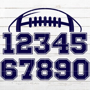 Football Number SVG,  Half ball SVG, Family fan SVG for Shirt, Football Dad Mom svg, Sport svg cut file for Cricut Silhouette