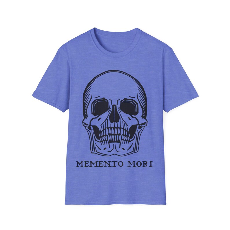 Memento Mori Skull Shirt Gothic Aesthetic Tee Hoodie Vintage Skull Graphic Unisex T-Shirt Dark Academia Goth Gift image 17