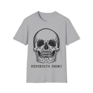 Memento Mori Skull Shirt Gothic Aesthetic Tee Hoodie Vintage Skull Graphic Unisex T-Shirt Dark Academia Goth Gift image 16