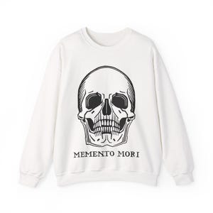 Memento Mori Skull Shirt Gothic Aesthetic Tee Hoodie Vintage Skull Graphic Unisex T-Shirt Dark Academia Goth Gift image 10