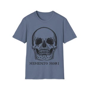 Memento Mori Skull Shirt Gothic Aesthetic Tee Hoodie Vintage Skull Graphic Unisex T-Shirt Dark Academia Goth Gift image 18