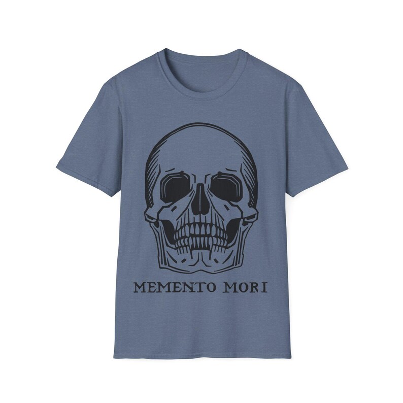 Memento Mori Skull Shirt Gothic Aesthetic Tee Hoodie Vintage Skull Graphic Unisex T-Shirt Dark Academia Goth Gift image 18