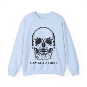 Memento Mori Skull Shirt Gothic Aesthetic Tee Hoodie Vintage Skull Graphic Unisex T-Shirt Dark Academia Goth Gift image 12