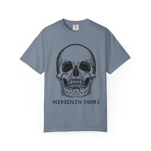 Memento Mori Skull Shirt Gothic Aesthetic Tee Hoodie Vintage Skull Graphic Unisex T-Shirt Dark Academia Goth Gift image 7