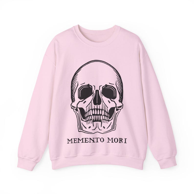 Memento Mori Skull Shirt Gothic Aesthetic Tee Hoodie Vintage Skull Graphic Unisex T-Shirt Dark Academia Goth Gift image 13
