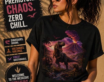 Dinosaur T Shirt T Rex Graphic Tee Jurassic Shirt Unisex Dino Shirt Vintage Style Prehistoric Animal Tee Aesthetic Graphic Tee Gift