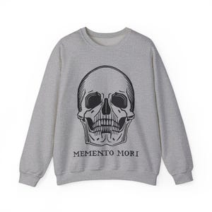Memento Mori Skull Shirt Gothic Aesthetic Tee Hoodie Vintage Skull Graphic Unisex T-Shirt Dark Academia Goth Gift image 11