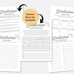 Graduation Party Games Graduation Bundle 25, Printable Games, Party ...