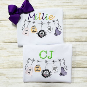 Halloween shirt for Boys Girls Kids Toddlers Baby Ghost Pumpkin Spider Skeleton Witch Spooky Personalized Halloween shirt Halloween Matching