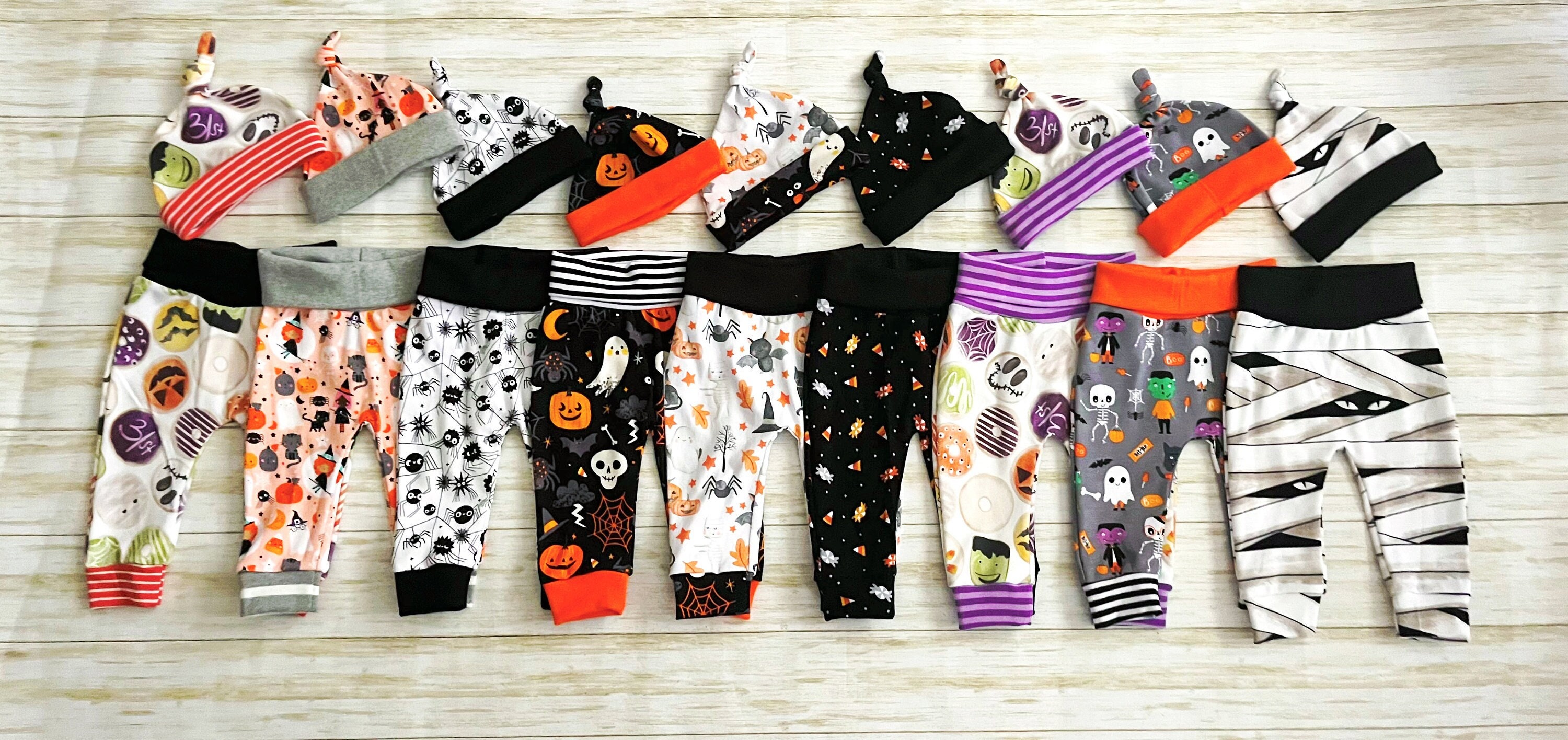 Girls WITCH HALLOWEEN LEGGINGS For Girls Toddlers and Baby