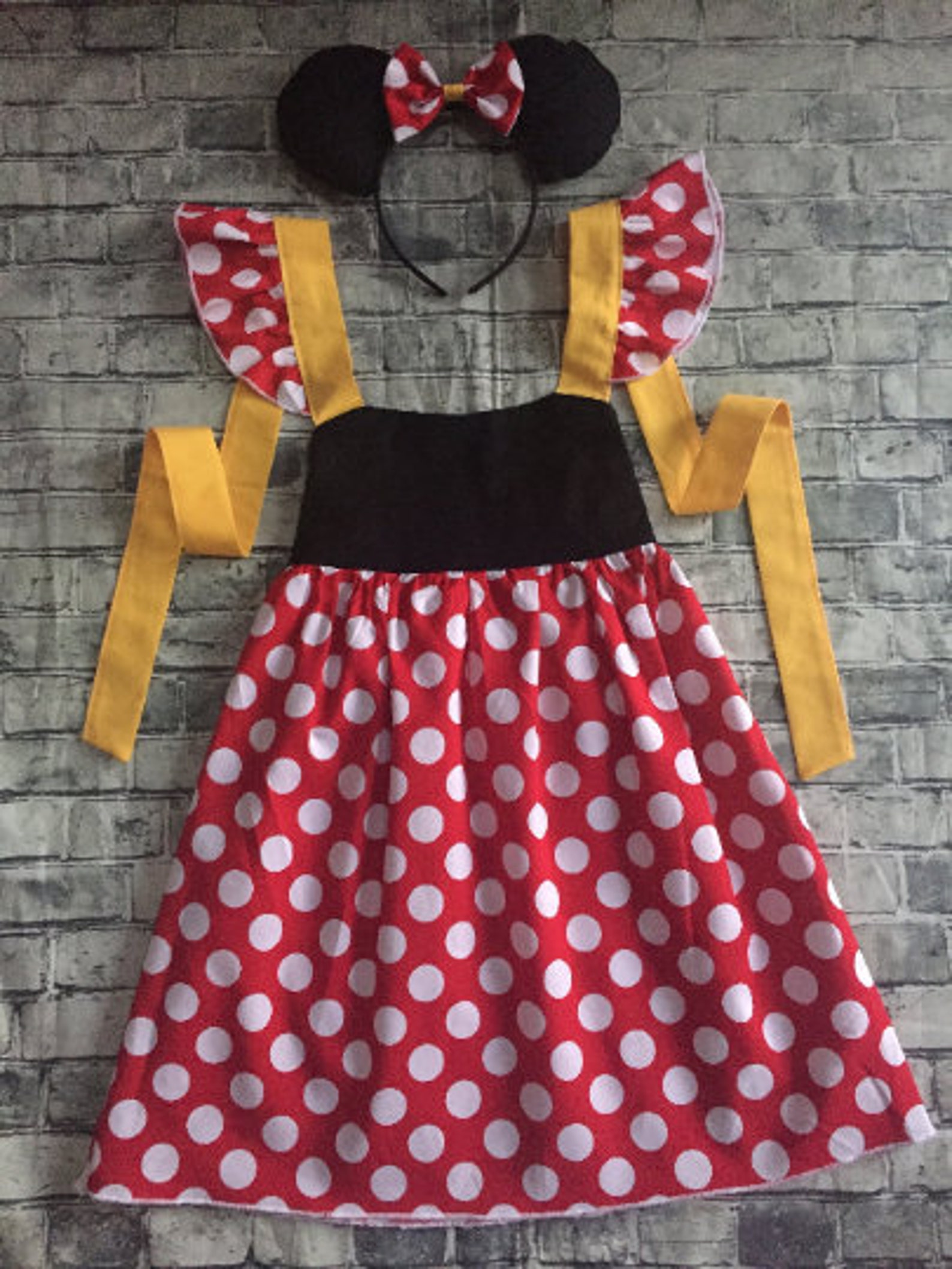 Abito Da Principessa Minnie Mouse Con Cerchietto - Costume Per Bambine - Foto 7