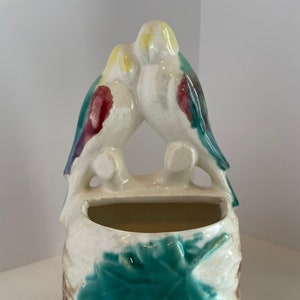 Vintage Lovebird Wall pockets Made in Japan