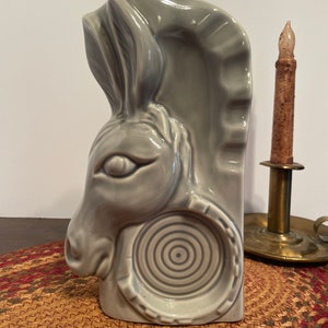 Vintage 1955-56 Democratic Donkey Jim Beam Decanter Regal China Co Empty and no lid