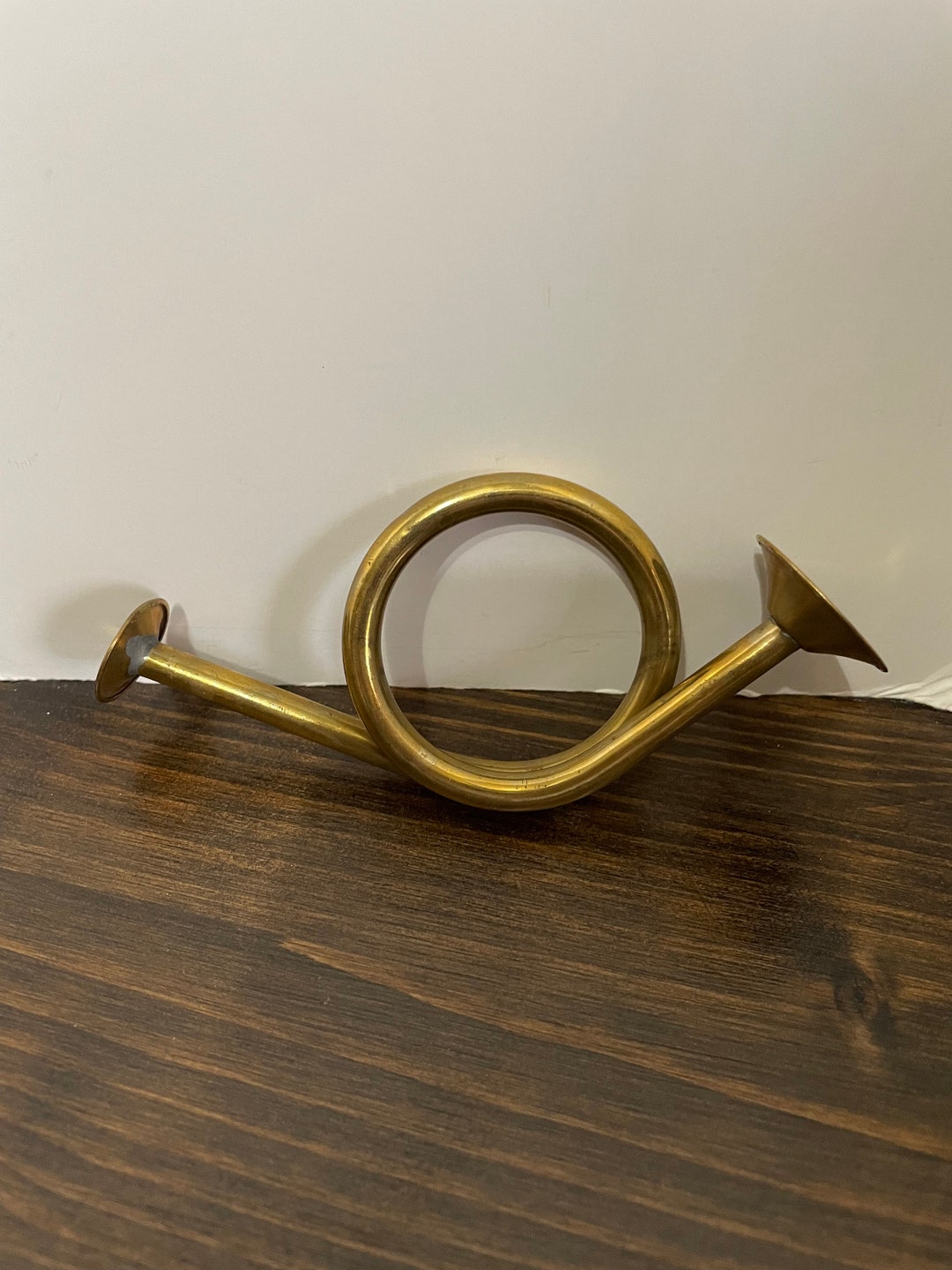 Vintage Brass French Horn Ornament, 4 1/2 Inches Long, Fox Hunting, Etsy